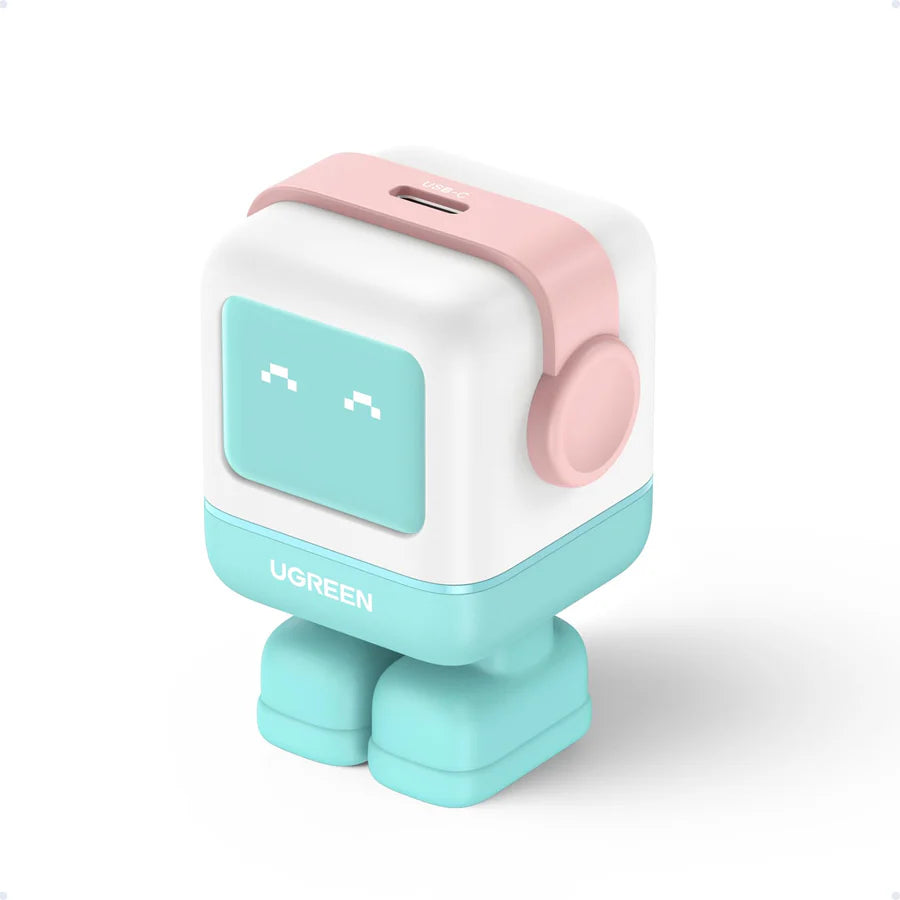 Cargador Mini GaN 30W Robot | Personalizable con tu Nombre ⚡
