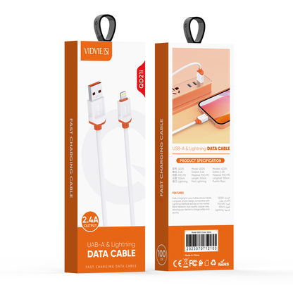 CABLE USB-A & LIGHTHING QD21i