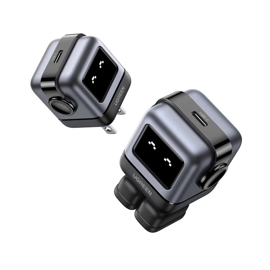 Cargador Mini GaN 30W Robot | Personalizable con tu Nombre ⚡